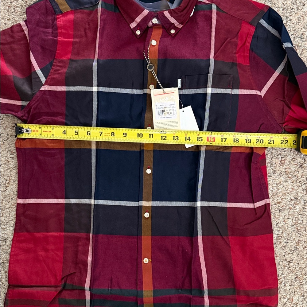 NWT Barbour Men's Dunoon Tailored Fit Long Sleeve Shirt - Picture 4 of 5